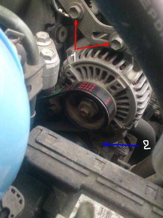 Для примере ремень 1nzt тянется генератором. 
