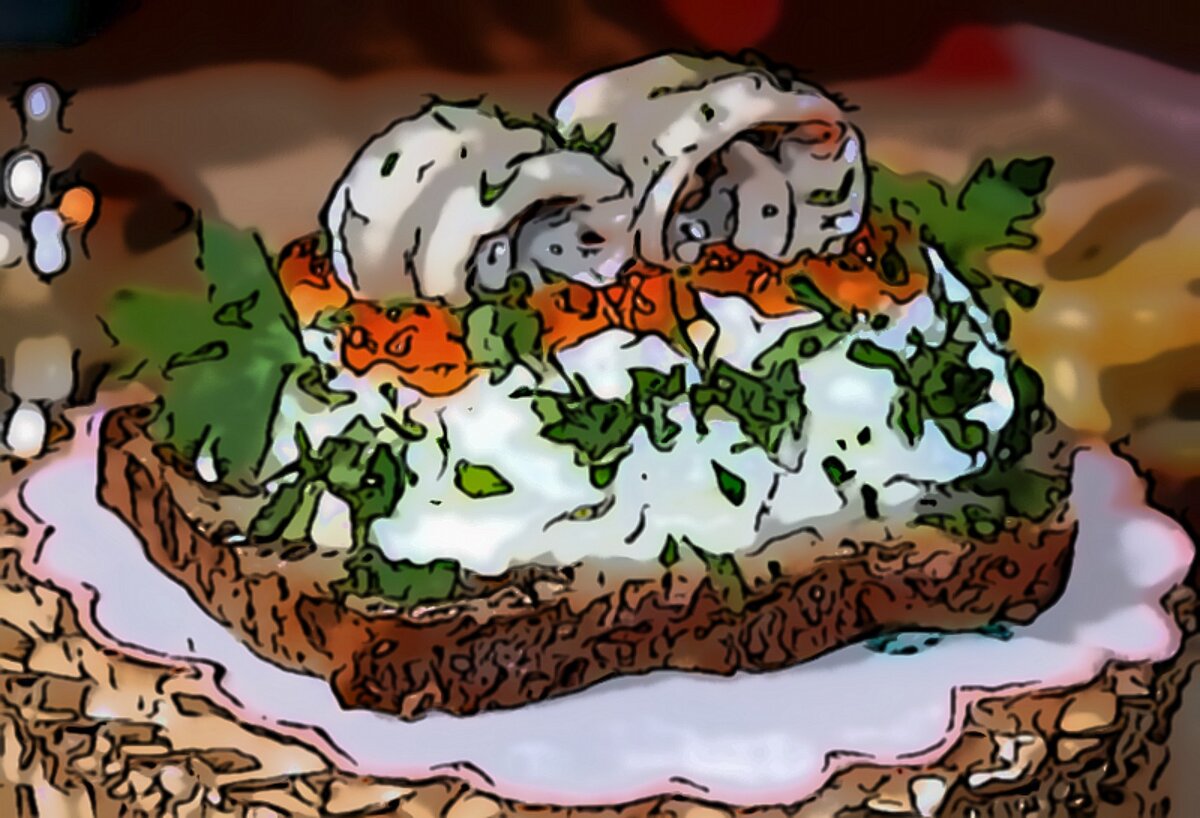 Бутерброды с анчоусами и яйцом
