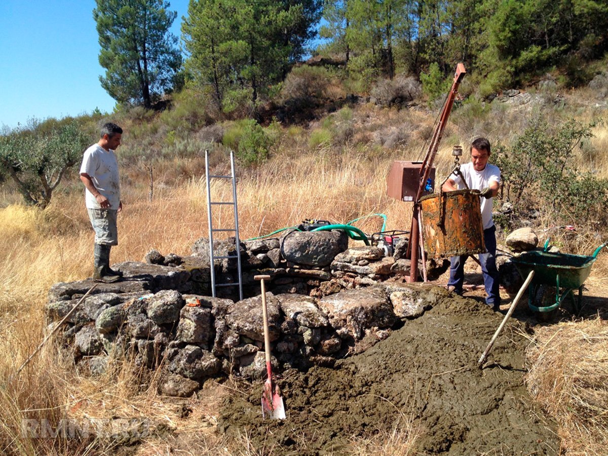 Схема промывки скважины двумя насосами