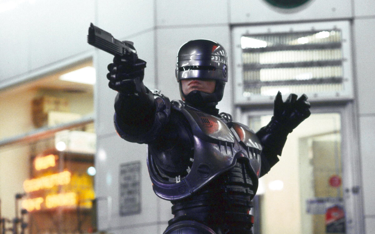 Кадр из сцены первой части Робокопа