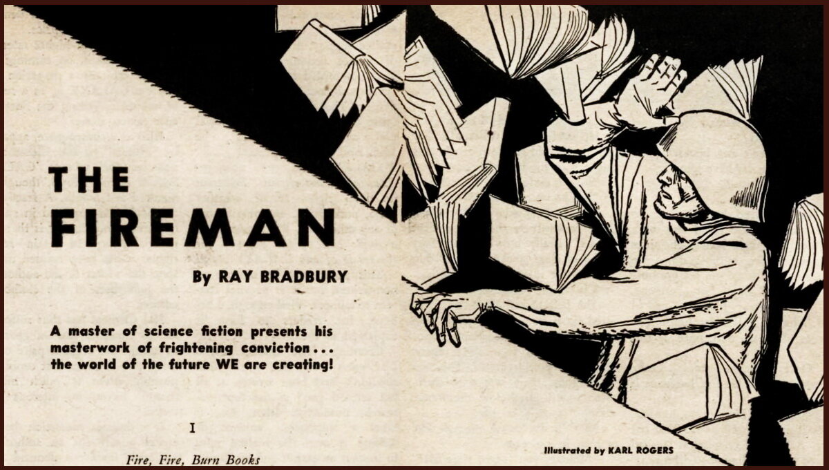 The Fireman. Иллюстрация Karl Rogers. 