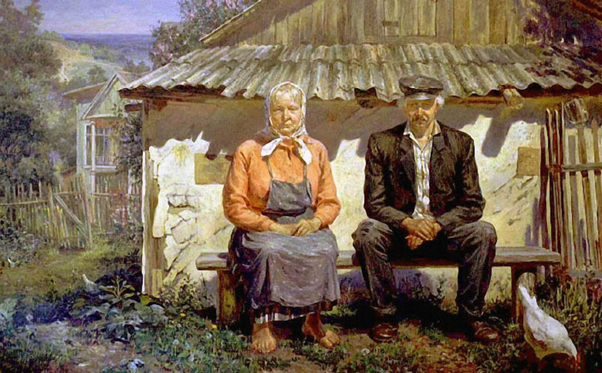 Деревенские бабушки в живописи
