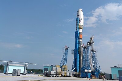    Ракета «Союз-2.1б» со станцией «Луна-25» © Пресс-служба администрации г.о. Химки