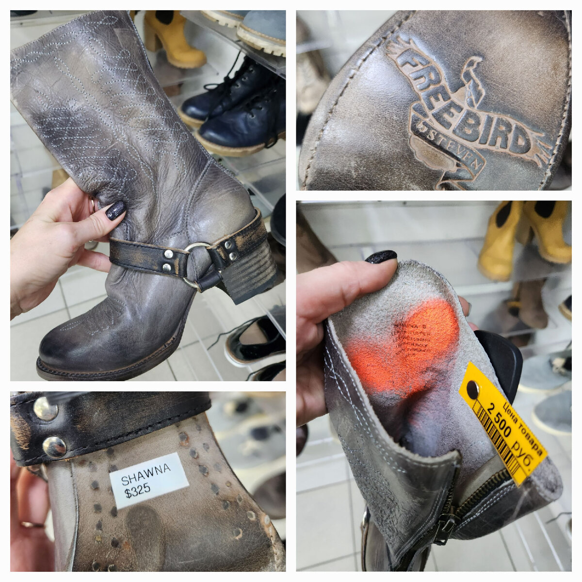 Первыми я увидела эти 🤩 выглядят бомбически . Кожа , строчки, фурнитура выполнены настолько хорошо, что и не придраться.  Цена даже сохранилась 325 долларов.  На сайте посмотрела , подобные и сейчас столько стоят. 👇