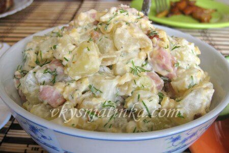 Домашние рецепты » Простые салаты » Картофельный салат - рецепт с фото