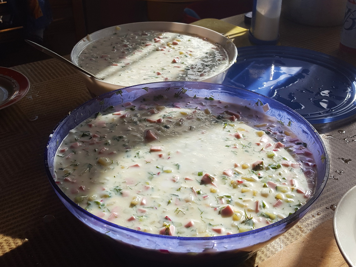 Сделали на даче 5 литров. Муж даже ничего другого и есть не хотел