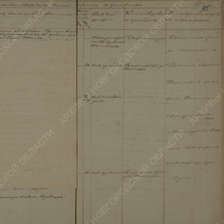 Метрическая книга 1869 год Новгородская губерния, часть 3 об умерших.