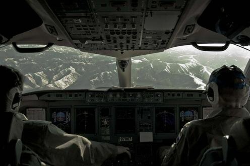 Вид из кабины суперджета. Фото Superjet International с сайта Flickr