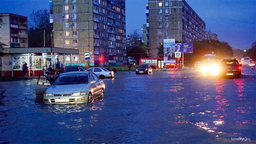 Фото комсомольск на амуре наводнение фото