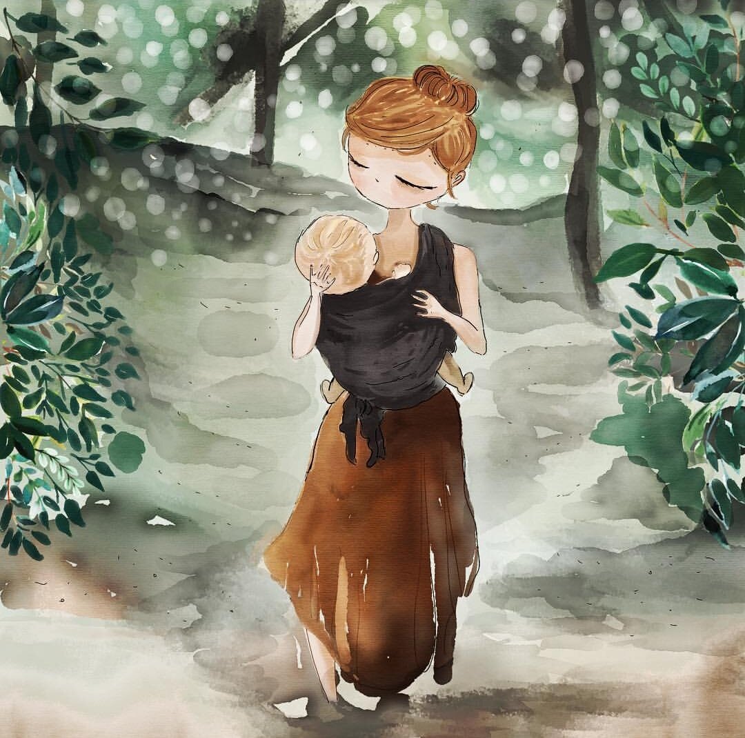 Картинка из Инстаграма португальской художницы o_trocantitans