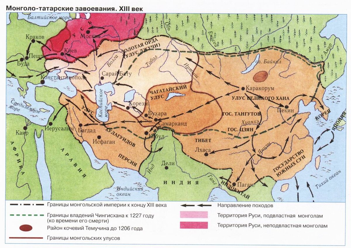 Карта великой орды