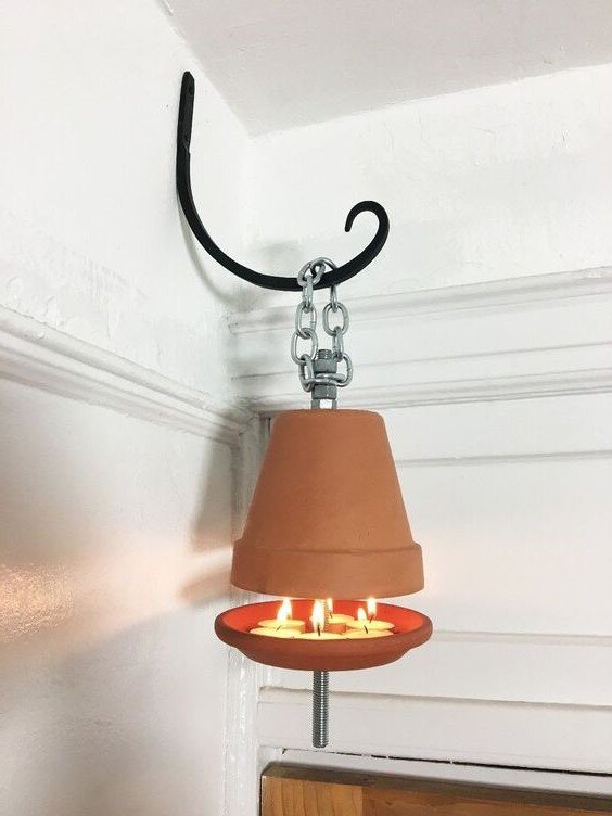 Обогреватель для комнаты из горшка