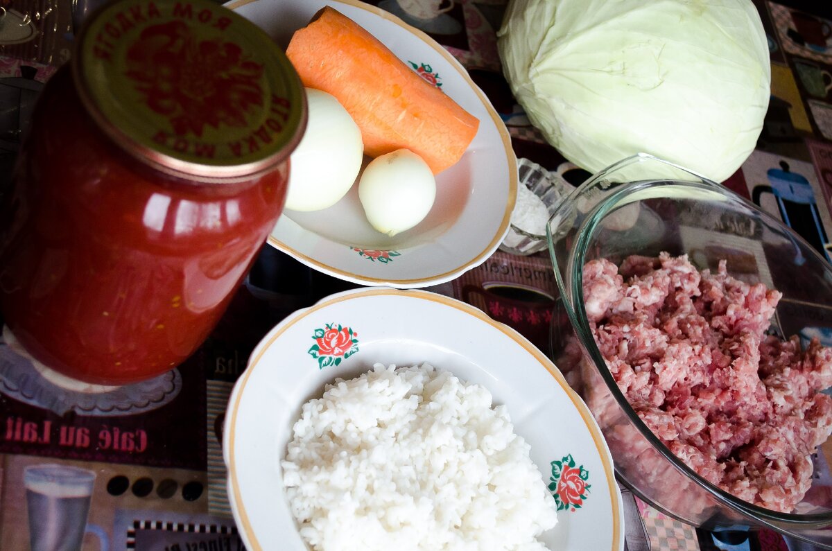 Продукты для голубцов