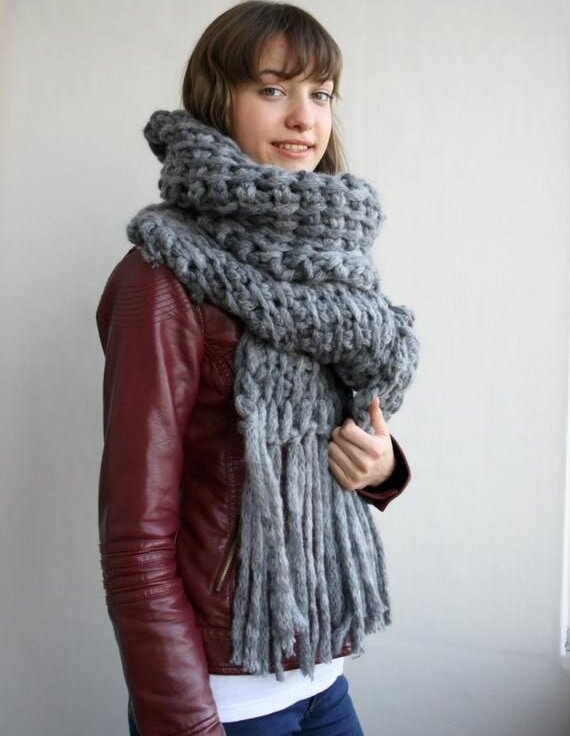 Шарф, основа - прямоугольник