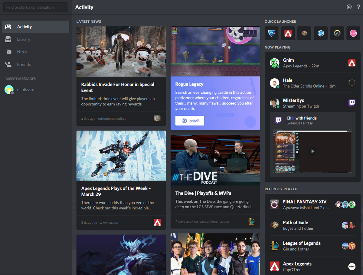 Discord activity. Дискорд лаунчер. Дискорд Апекс. Новый Дискорд лаунчер. Обновление дискорда.