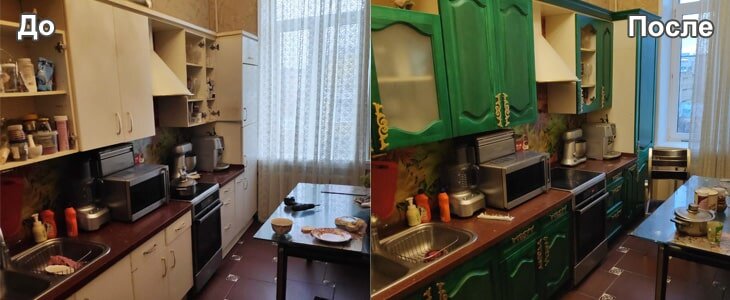 Замена кухонных фасадов в Москве