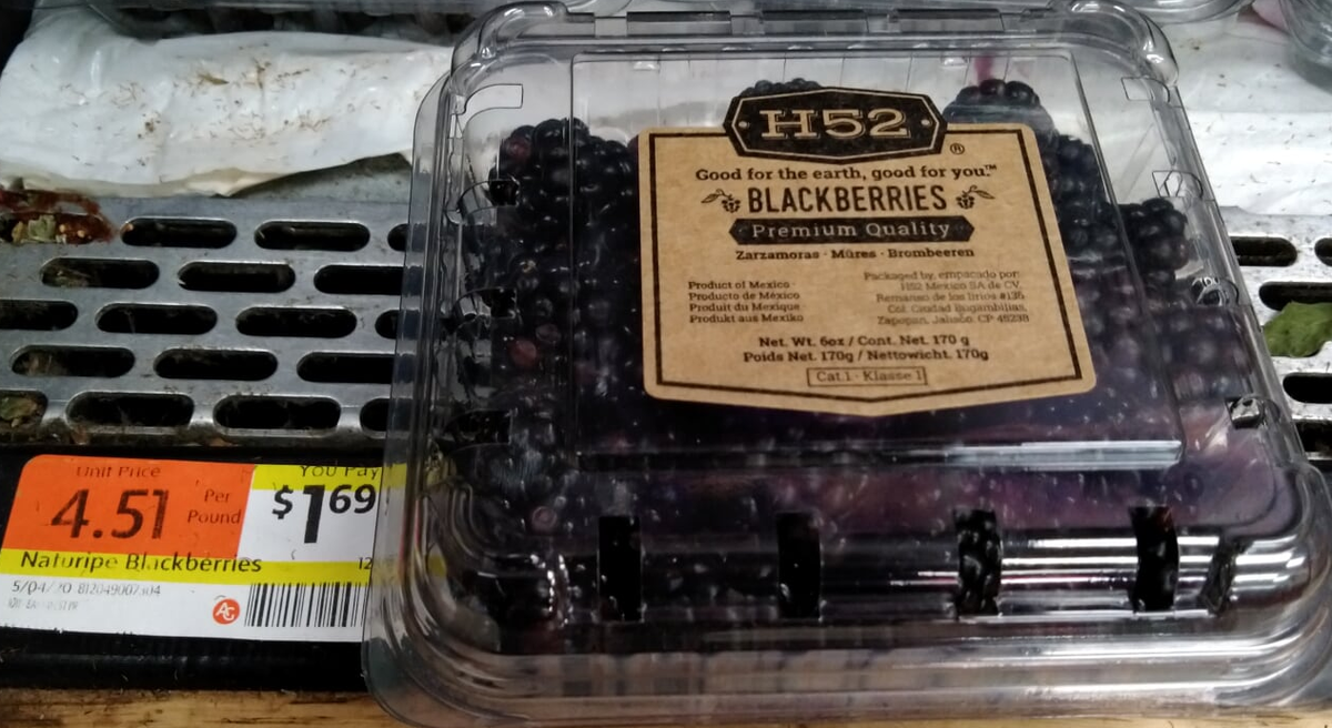 Черника- $1,69 за 170г