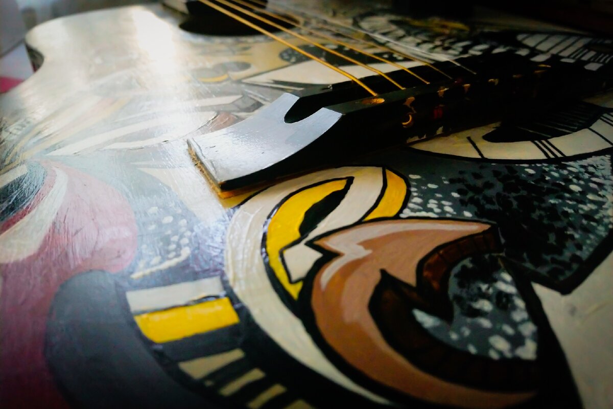 Моя расписанная гитара) 