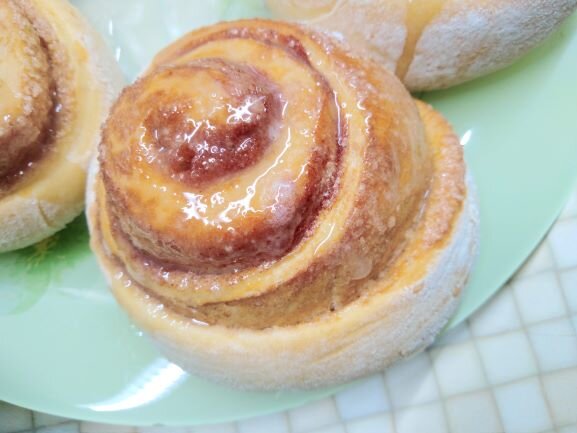 Булочки -улитки с сахаром и корицей из этого теста