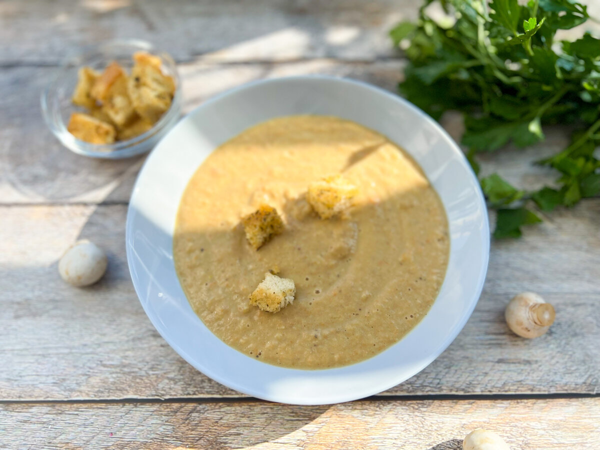 Грибной суп из шампиньонов