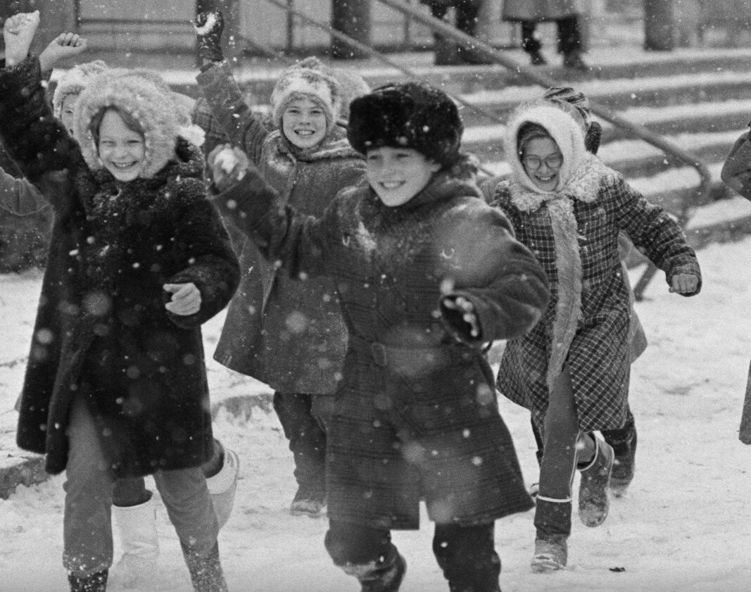 Советское детство снежки