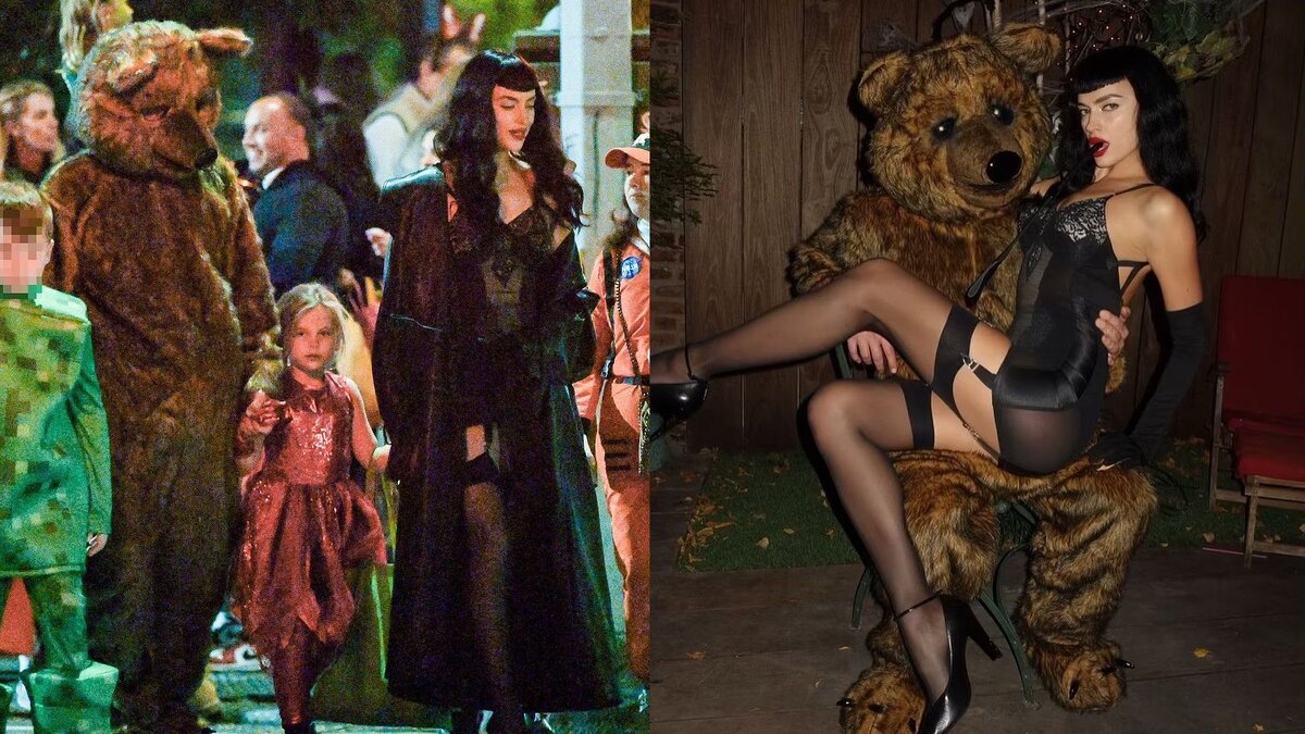    Ирина и Брэдли вместе вышли в свет в честь Хэллоуина