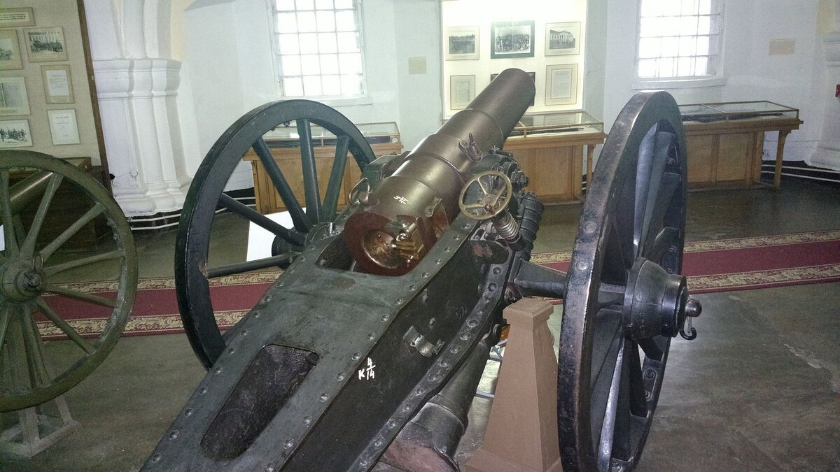 6-дюймовая (152 мм) полевая мортира обр. 1885 г. конструкции Круппа и Обуховского завода