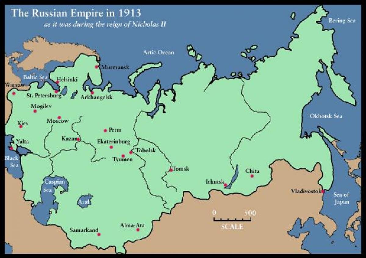 Граница россии 1900 карта