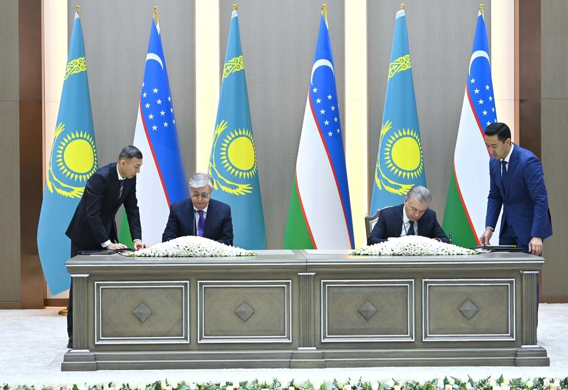    Касым-Жомарт Токаев и Шавкат Мирзиеев:akorda.kz