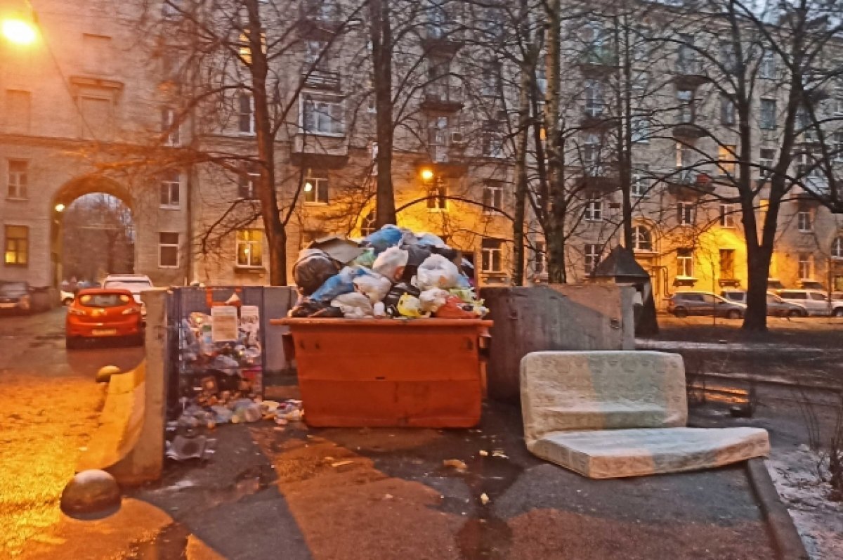    В новогоднюю ночь петербуржцы намусорили более 100 кубометров отходов