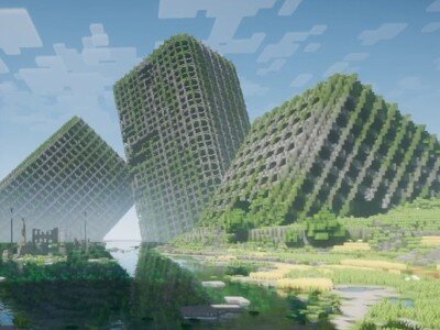    Игрок показал впечатляющий заброшенный город в Minecraft