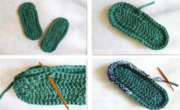Очень удобные тапочки крючком. Мастер класс и схема. Crochet Slippers