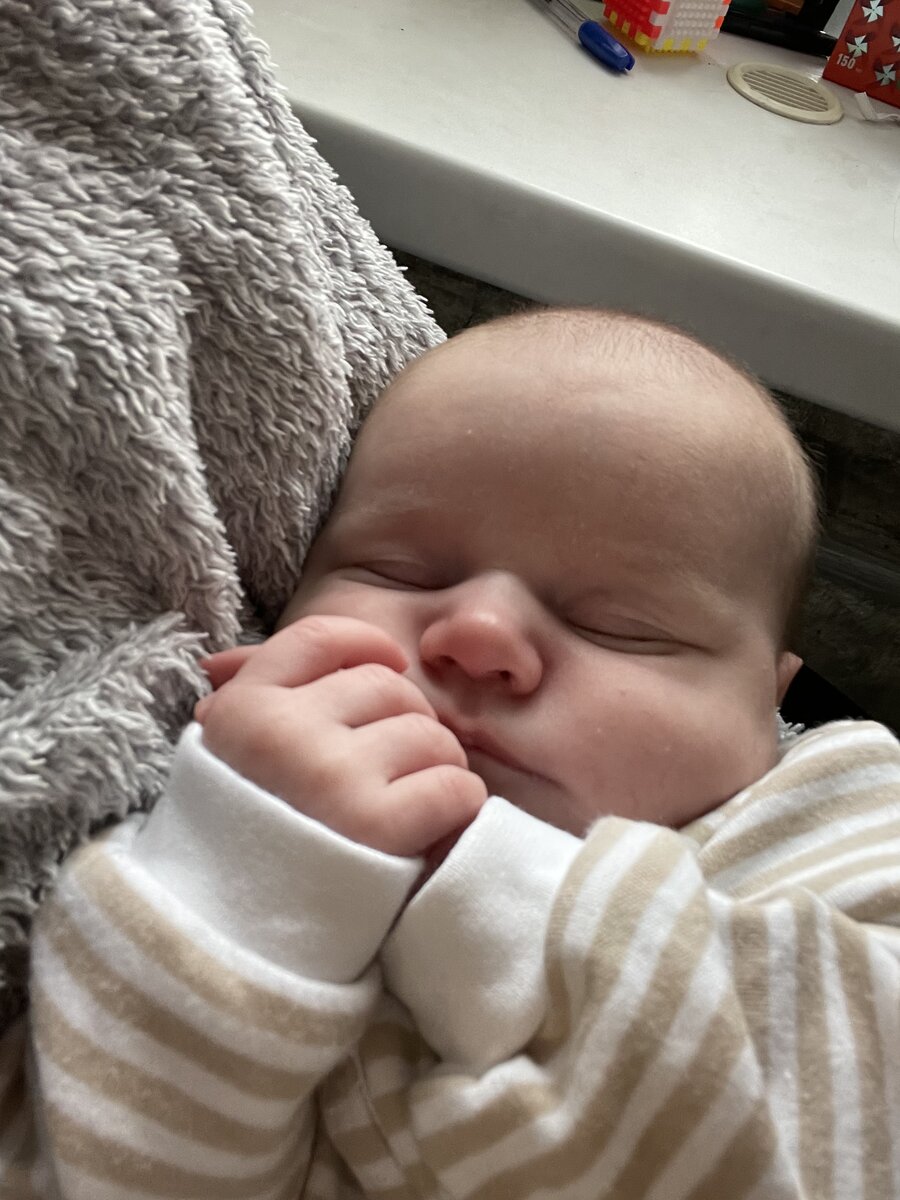 Ручки сложил и спит в самом лучшем месте мира 