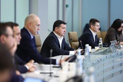    Совещание Губернатора Московской области Андрея Воробьева с руководящим составом правительства Московской области и главами городских округов © Антон Чернов, «Подмосковье Сегодня»