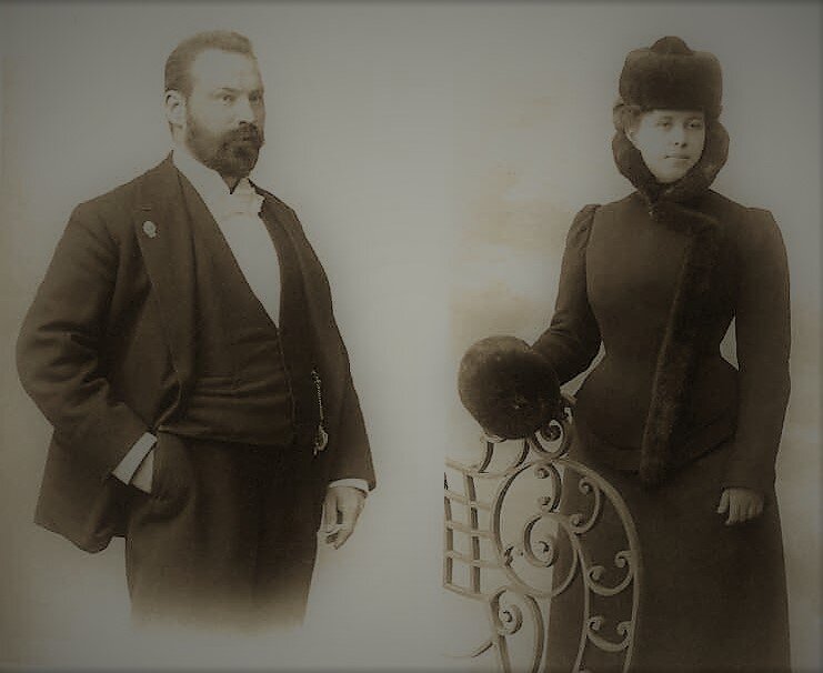 Л.Н. Кекушев и А.И. Болотова. Фотография 1897 г. Семейный архив Кекушевых 