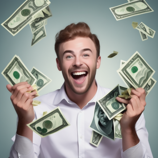 Нейросеть так представляет радость от получения первой блогерской зарплаты