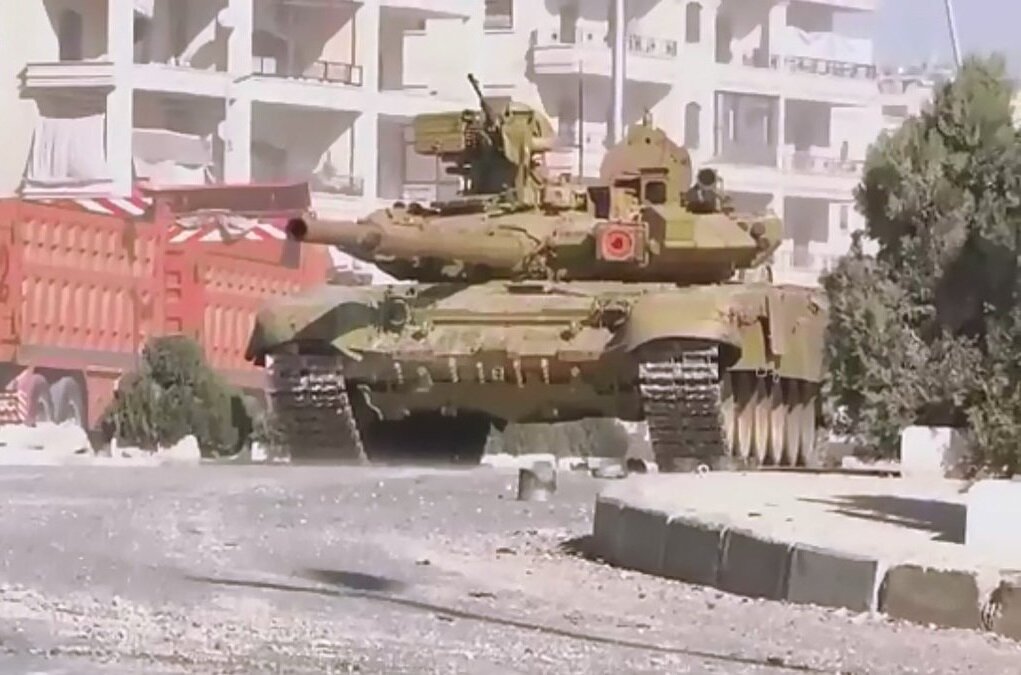 Танк Т-90А "Владимир" в САР