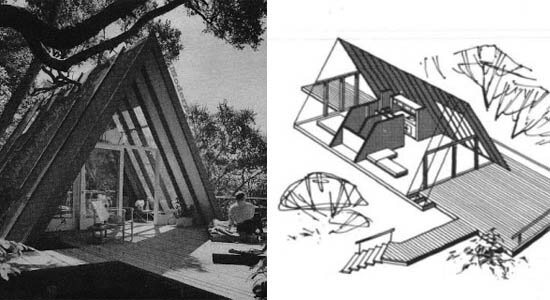Модернистский дом-шалаш Leisure House, с сайта berlogos.ru