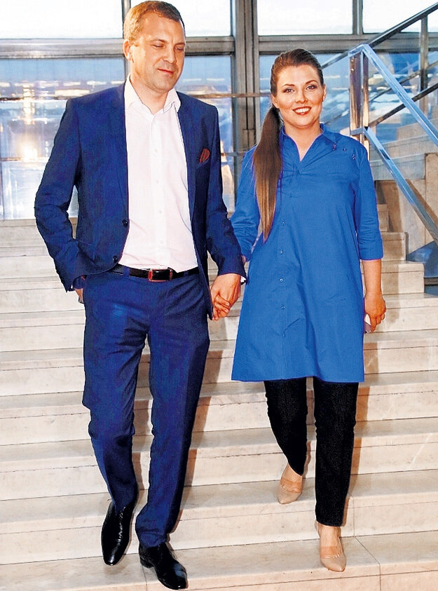 Евгений Попов и Ольга Скабеева