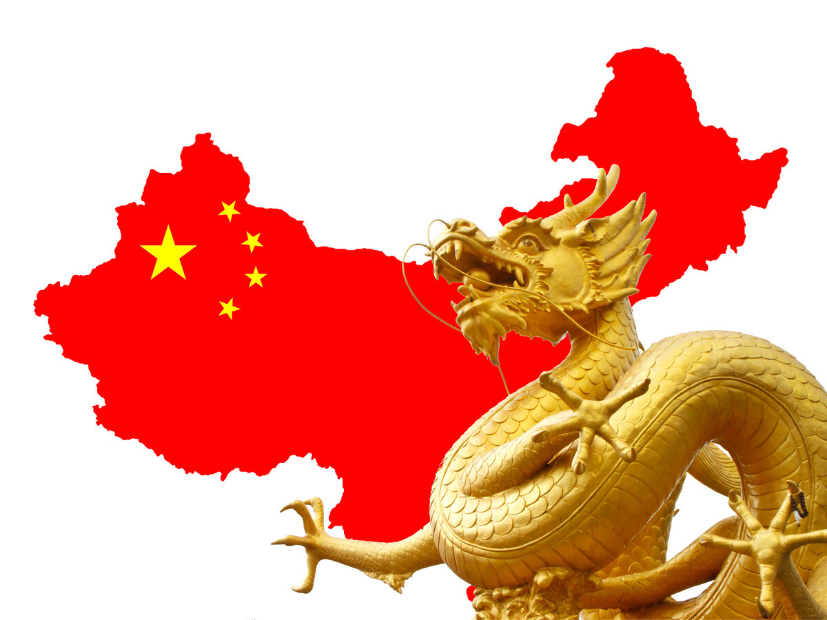 китайский флаг фото и герб