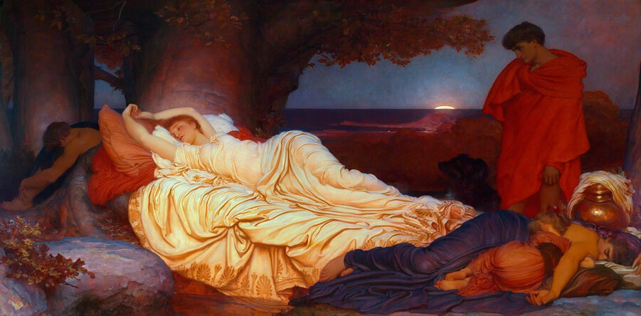 Фредерик Лейтон. Кимон и Ифигения, 1884