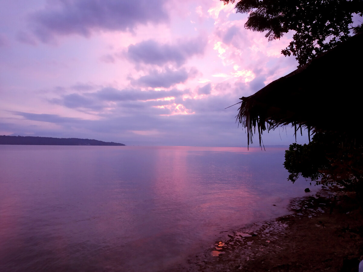 Закат над заливом Давао