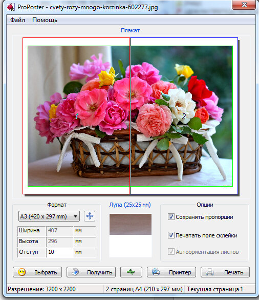 Интерфейс программы Proposter