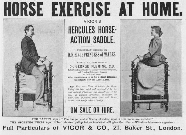 Рекламный постер Vigor's Horse-Action Saddle