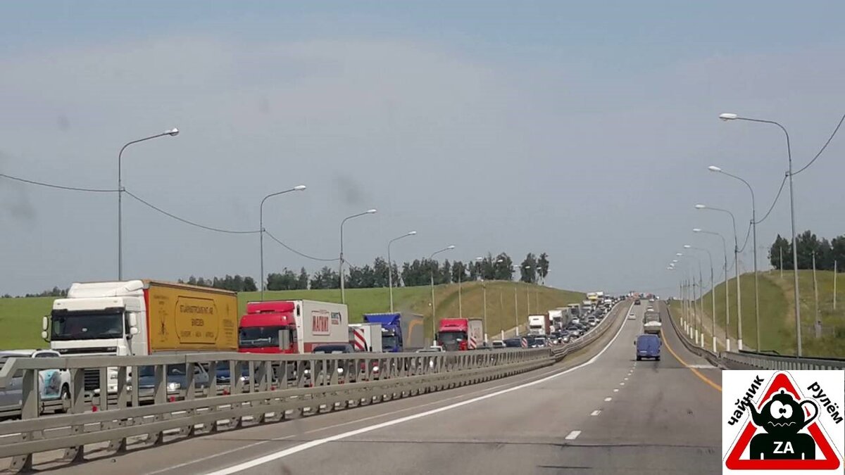 Пробка к пункту оплаты