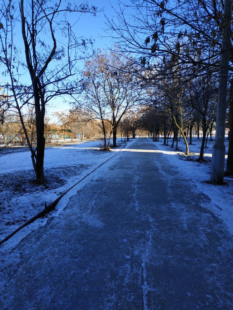 Наша южная зима - мороз и солнце, снега почти и нет