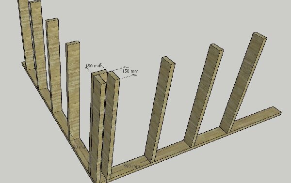Теплый угол буквой "П"