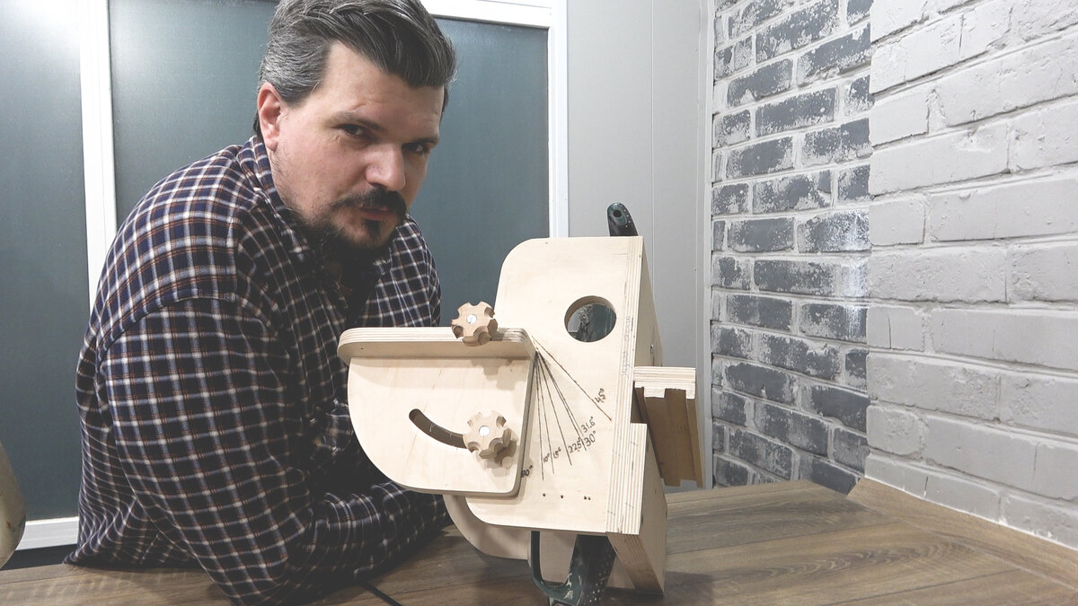 шкала для шлифования с быстрым выбором  и фиксацией нужного угла, фото автора