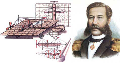21 марта 1825 года родился , контр-адмирал, изобретатель первого русского самолета. Самолет был построен на собственные средства А. Ф. Можайского и испытан 20 июля 1882 года.