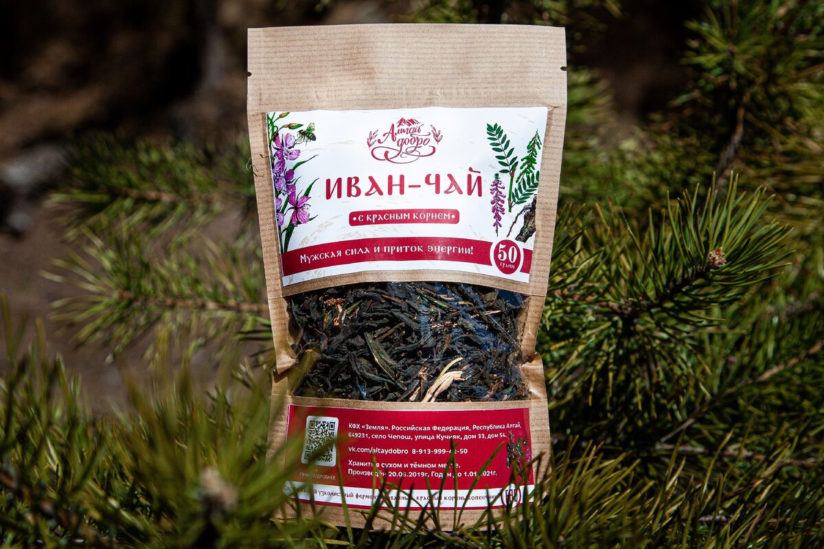 Иван-чай с красным корнем